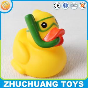 Quality diving rubber duck yellow floating toys wholesale