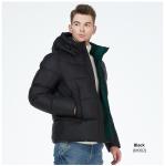 Simple Atmospheric Short Padded Jacket Men'S Down Parka Hit Color Short Coat