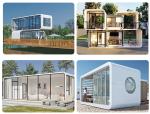 Customized Color 20FT 40FT Luxurious Modern Design Outdoor Prefab House Apple