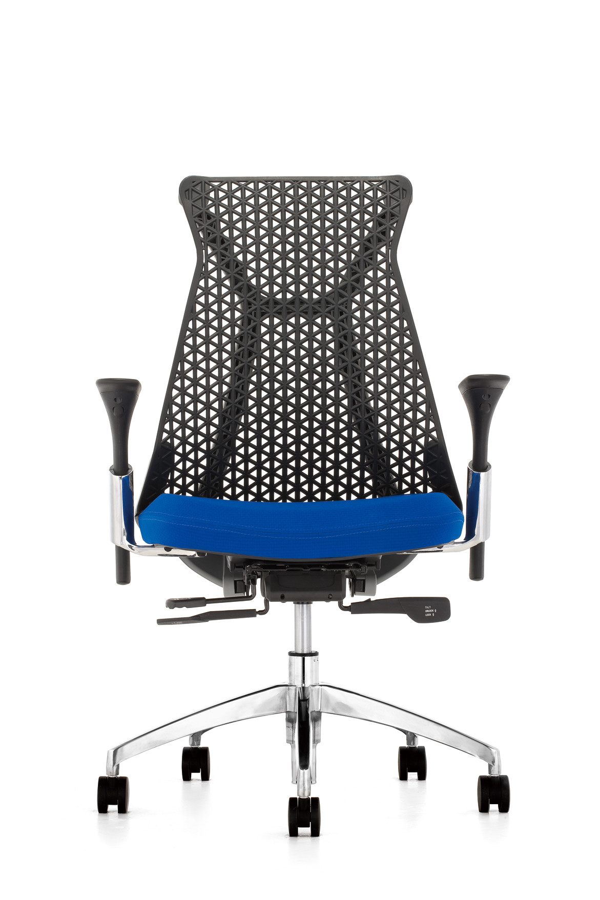 Ergo Meshback Netted Revolving Chair Hermen Miller Moon Black For Workspace