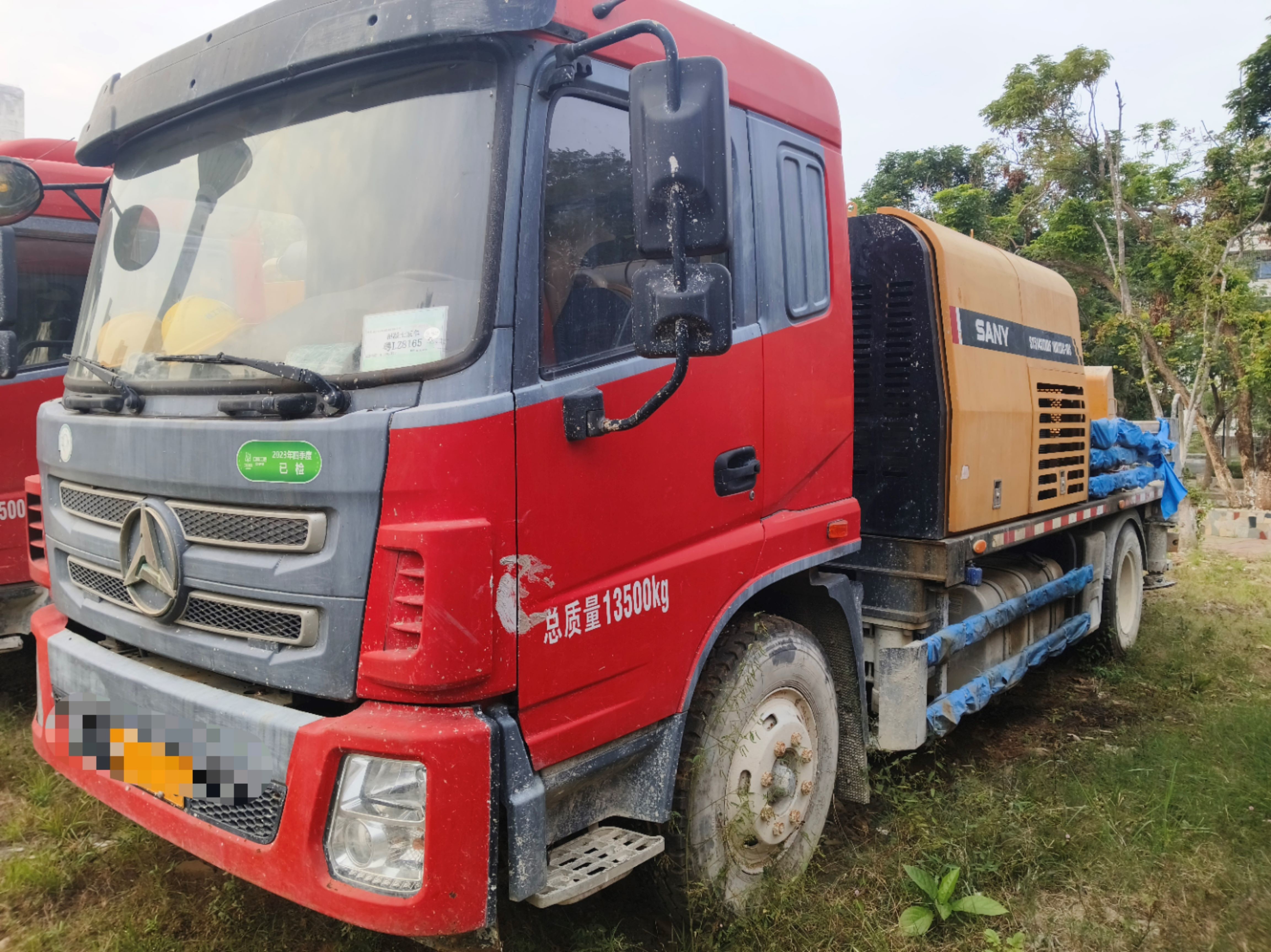 Small Portable Mobile Diesel Electric Hydraulic Trailer Loaded Micro Concrete Pump Cement Pump