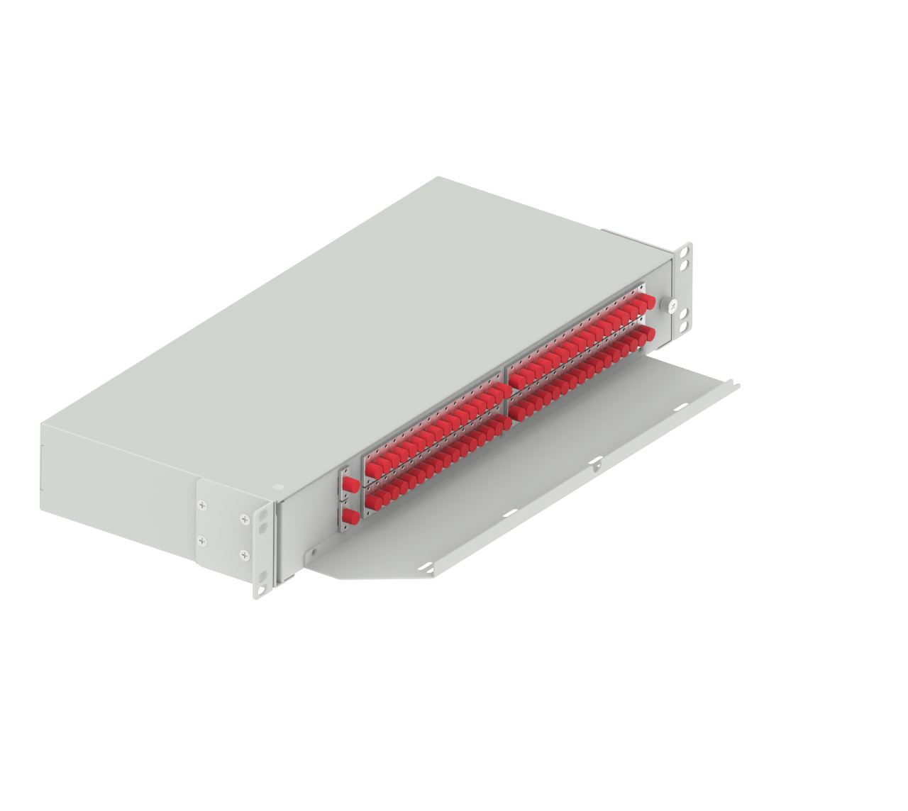 19-Inch FC UPC Swing Optic Fiber Patchpanel Sub-ODF for Network Fiber Optic Splitter
