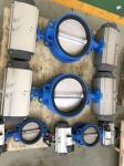 Rack and Pinion Aluminum Pneumatic Rotary Actuator Control Butterfly Valves