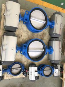 Quality Rack and Pinion Aluminum Pneumatic Rotary Actuator Control Butterfly Valves wholesale