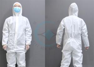 Quality Chemical Resistant Safety Lightweight Disposable Coveralls Water Resistance wholesale