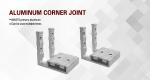 Thailand Style Aluminum Profile Joint For Window And Screen Door