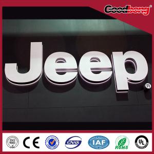 Quality plastic 3d led illuminated advertising car logo wholesale