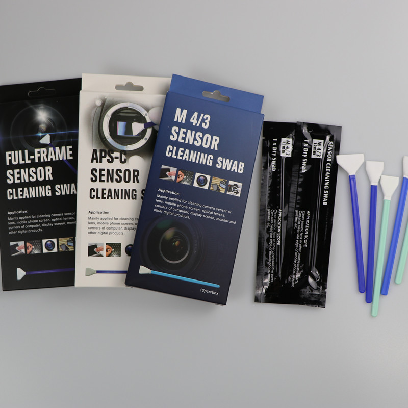 Individual Wrapped DSLR Full Frame Camera Sensor Cleaning Swab V Shape