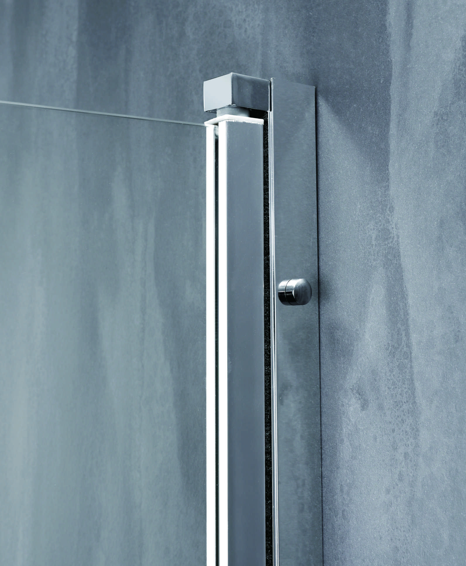 Functional Corner Shower With 6/8mm Tempered Glass And Aluminium Profile With Chrome