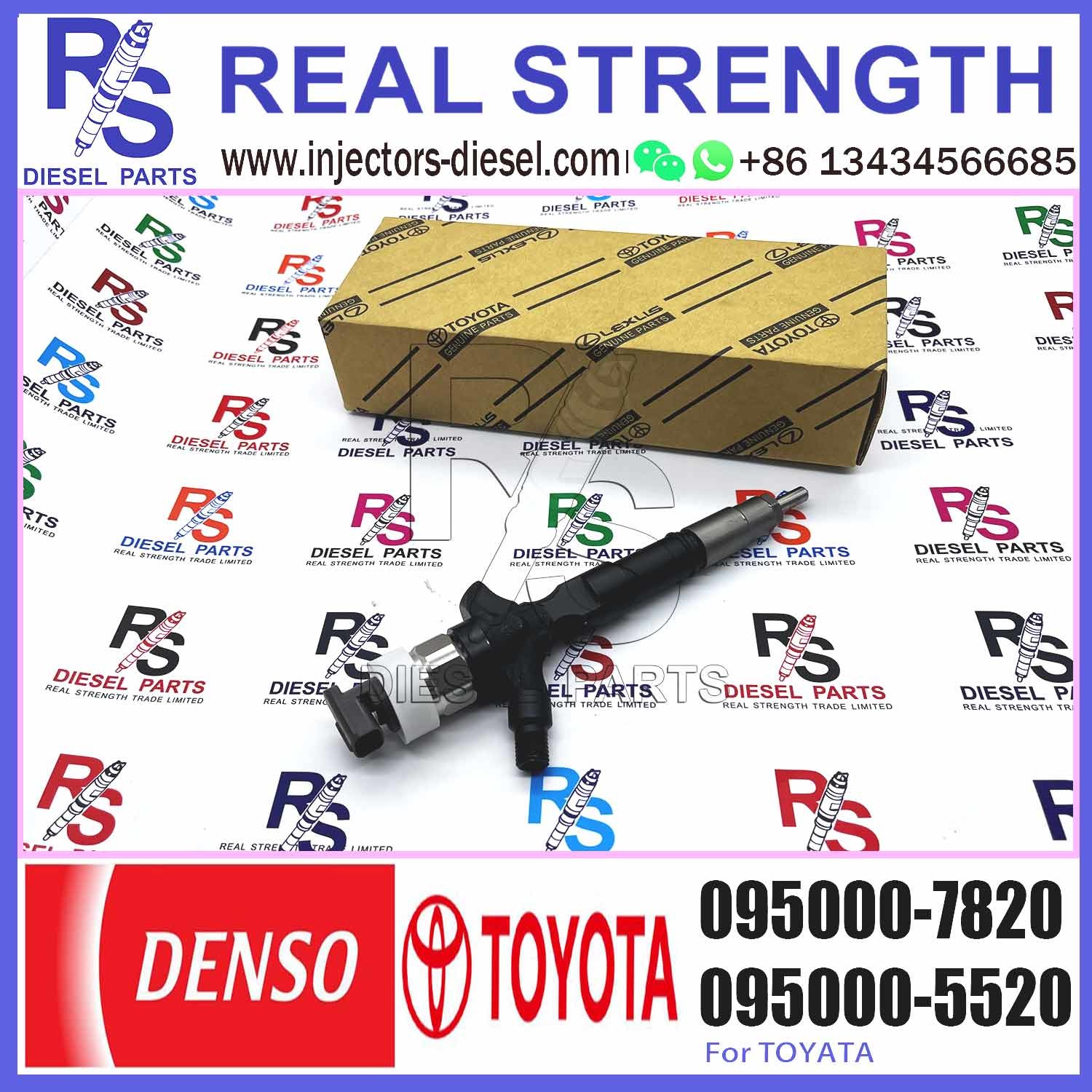 Diesel auto engine systems Fuel Diesel Injector 23670-39265 095000-7820 For Toyo-ta 1KD-FTV 095000-7820 23670-39265