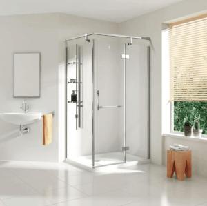 Quality 900x900mm Bathroom Shower Screens Square Glass Bathroom Enclosure wholesale