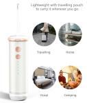 IPX7 Waterproof Mini Water Flosser 1650RPM/Min Collapsible Bottle Tank