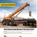 Hydraulic Rough Terrain Boom Truck Crane With Energy Saving Hydraulic System