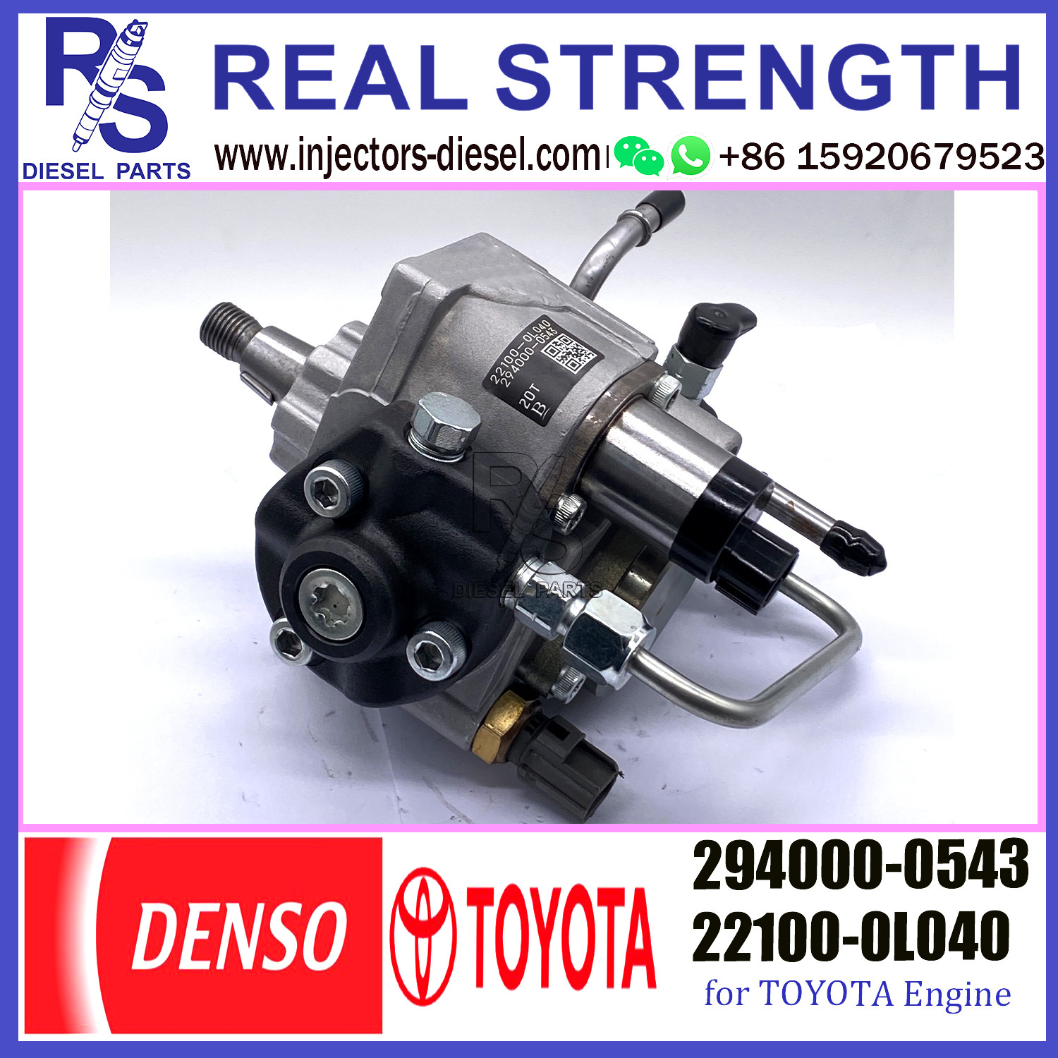 DENSO Diesel Engine Fuel HP3 pump 294000-0543 294000-0544 22100-0L040 FIT FOR TOYOTA 2KD-FTV ENGINE