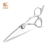 Silver Special Hairdressing Scissors Japanese 440C Steel Engraving Handle