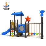 Outdoor PVC Coated Kindergarten Kids Playground Slide Roto Moulded