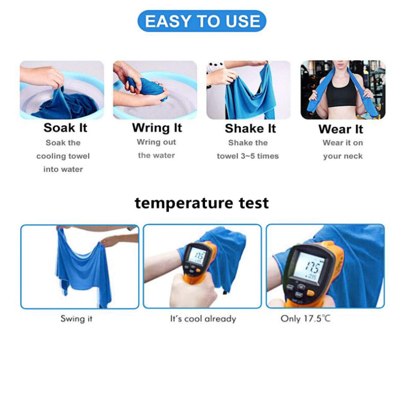 ODM 60x120 Gym Sports Microfiber Cooling Towel With Company Logo
