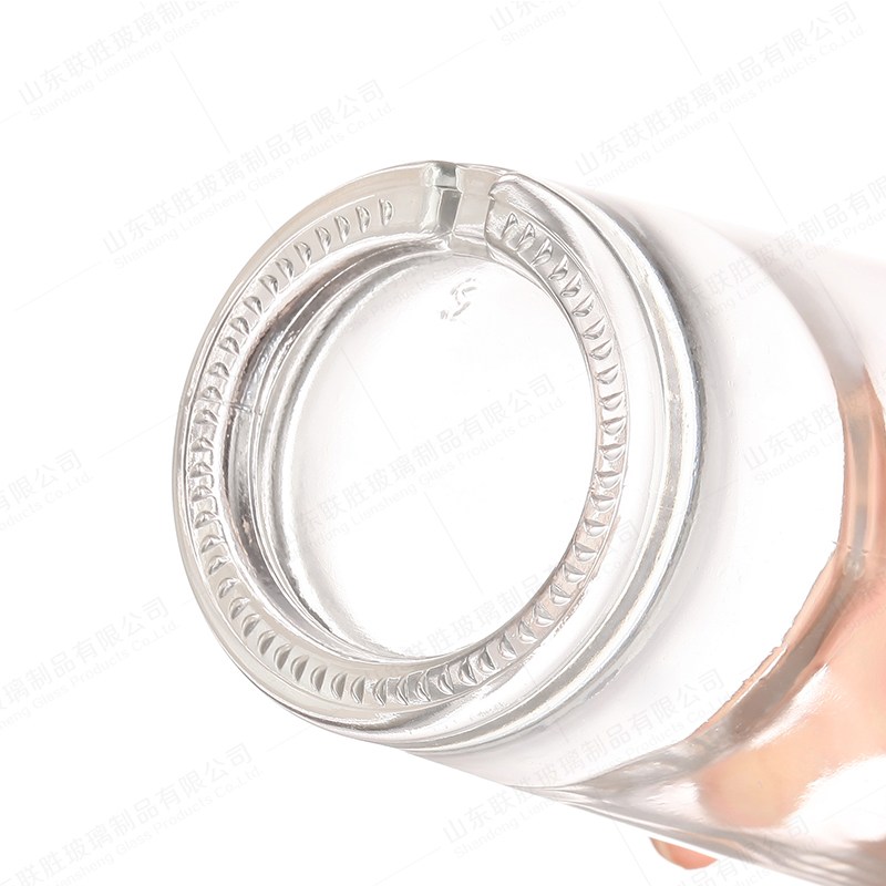 Glass Bottle Personalized 750ML Trapezoid Round Bottle For Spirits