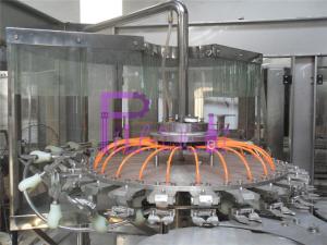 Quality Rice Wine Glass Bottle Filler Machine Industrial 3 - in - 1 Hot Filling Line wholesale