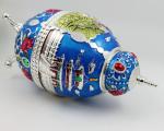 Shinny Gifts Enamel Handmade China Traditional Metal Toothpick Holder