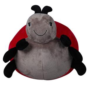 Quality Easy Cleaning Ladybug Cute Plush Dolls Black / Red Color Custom Size wholesale