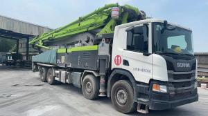 Quality Vibrating Amplitude 2.6mm 56m Concrete Boom Pump Truck Mounted Pump Machine Equipment wholesale