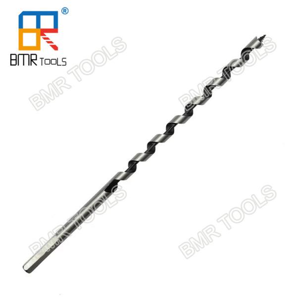 BMR TOOLS 230mm Length Carbon Steel Hex Shank Hollow Wood Auger Bit for Wood