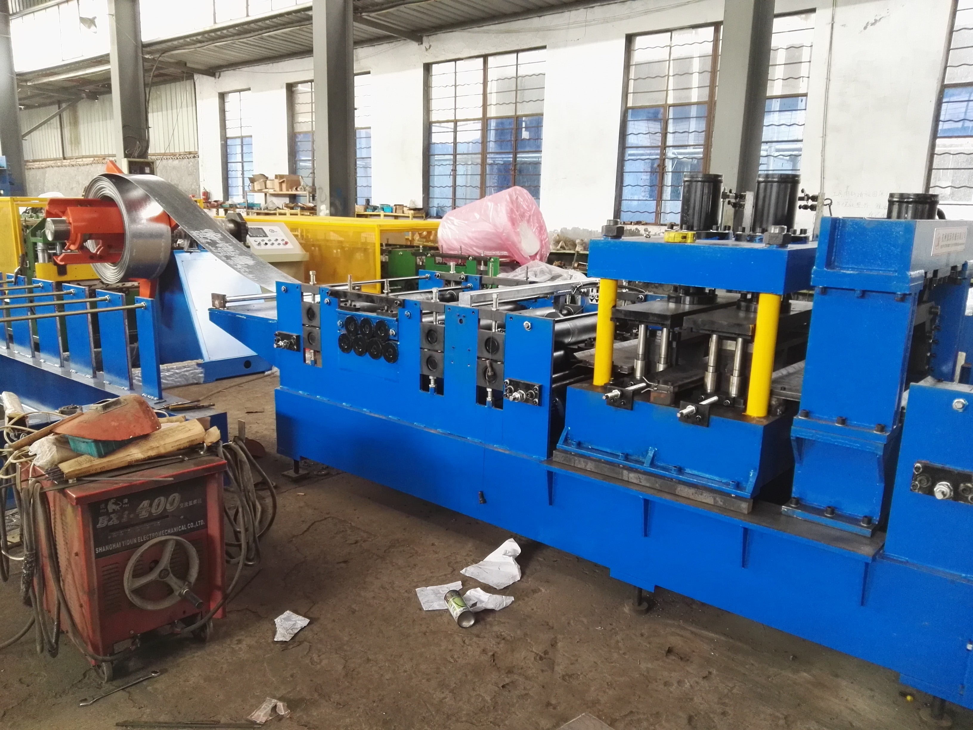Galvanized Steel C Z Purlin Cold Roll Forming Equipment For Building Material