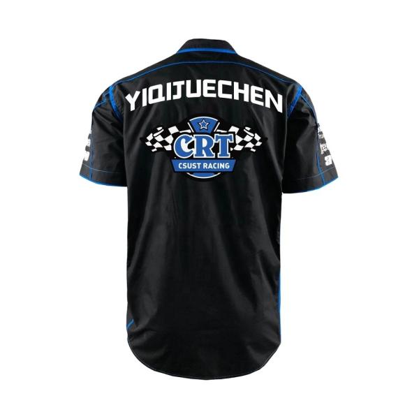 Summer Casual Wear Custom Sublimated Short Sleeve Men's Shirt for Motorcycle