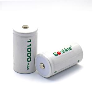 Quality Soshine D/R20 Size Rechargeable Batteries NiMH 11000mAh wholesale