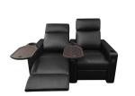 Love Seat Movie Electric Recliner Chairs With Blue LED Cupholder Light