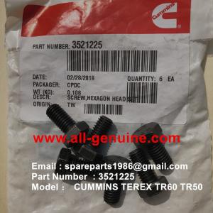 Quality TEREX CUMMINS 3521225 SCREW NHL DUMP TRUCK TR35 TR50 TR60 TR100 3305B 3305F 3303 3307 TR45 TR70 MT4400 ALLISON wholesale