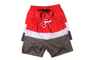 Quality Men'S Color Blocking Taslon Swim Shorts 30-36 Size Sample Free wholesale