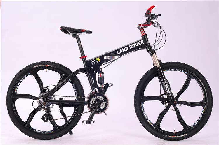 High grade customized logo Shimano hydraulic disc brake 27 speed aluminium alloy folding travel mountain bicycle