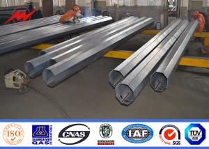 Quality Bitumen Tapered Electrical Transmission Pole 35FT 3mm Thick Hot Dip Galvanized wholesale