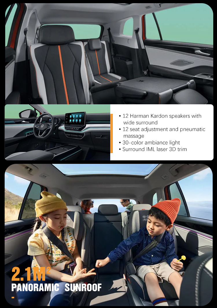 2024 Top Selling Suv Electric Cars 600 Km Range New Car Volk-Swagen id6 VW 0km used car Electric Vehicles