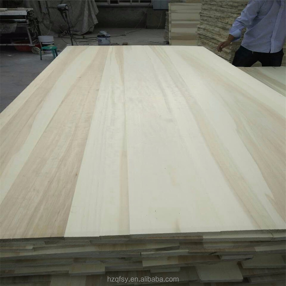 Original Bleached Paulownia Wood Traditional Solid Wood Panels 3mm-50mm