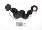Black Raw Human Hair Extensions , 100% Unprocessed Malaysian Human Hair