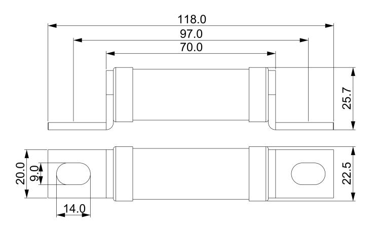High Rupturing Capacity Fuse British Standard Fuses UL Certified BS88 Fuse Made in China