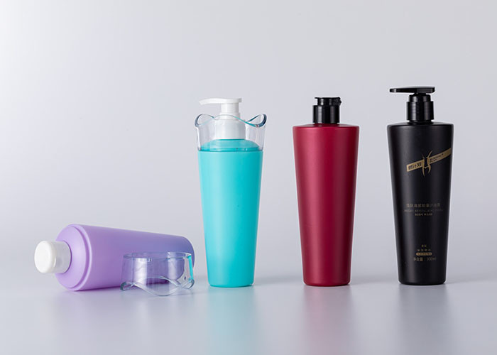 500ml Shower Gel HDPE Shampoo Bottle With Lotion Pump