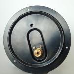 White 150mm Utility Pressure Gauge 40 Bar Bourdon Tube Pressure Gauge Black