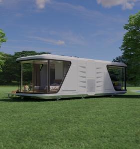 Quality FULL KING K7 Prefabricated Outdoor Villa Mobile Modular Capsule House Commercial Space Prefab Capsule With Kitchen And Door Lock wholesale