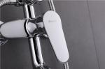 Household Round Bathroom Shower Fixture Sets , 304 Stainless Steel Plated Pole