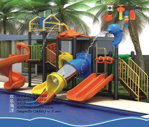 Quality China Supplier School Children Toy Outdoor Playground Plastic Combined Slide For Kids wholesale