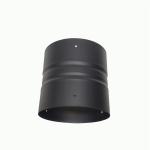 Wood Stove Black Single Wall 152mm Chimney Flue Adaptor