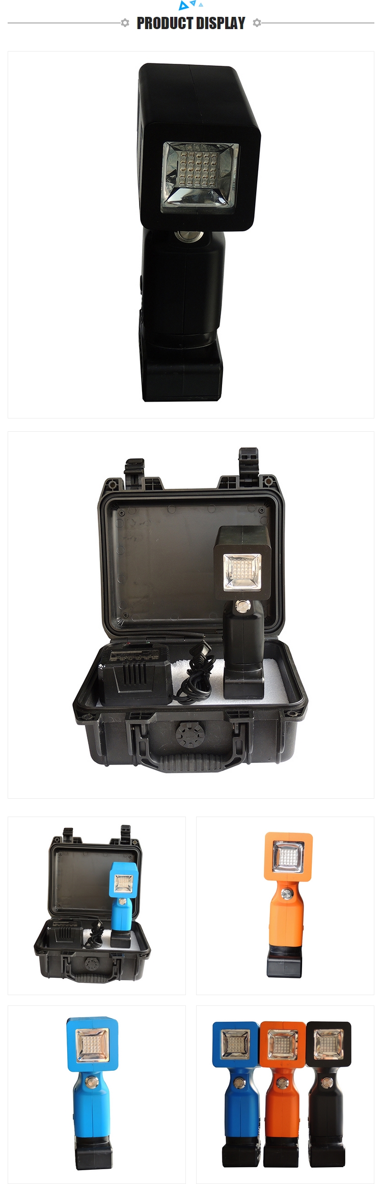 100mW/cm2 29*21*10CM Black Handheld 310NM UVC LED Lamp