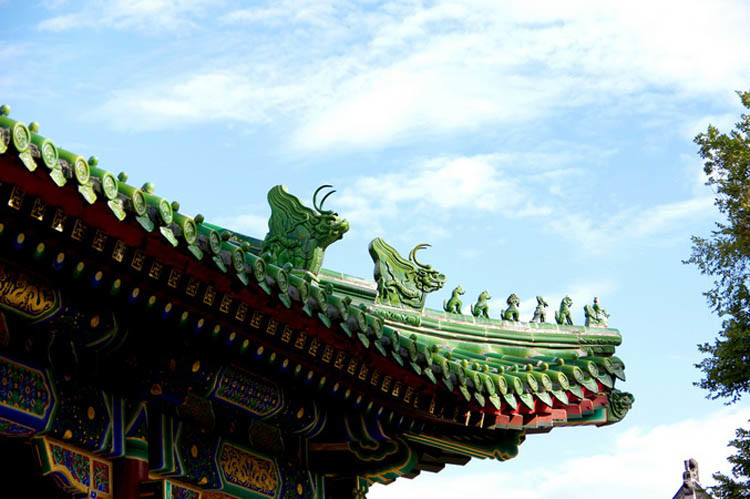 Mosque Chinese Roof Ornaments Dragon Garden Pavilion Decorative Clay Ridge Tiles