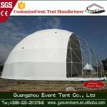 White Tear Resistant Inflatable Geodesic Dome Tent Steel Frame Tent Dia 4-60m