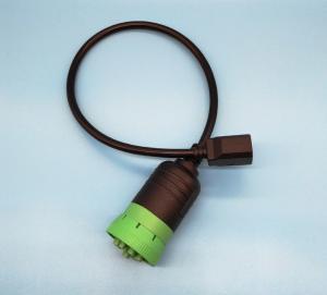 Quality Green Round Deutsch 9 Pin Type 2 J1939 Female to RJ45 Female Cable wholesale