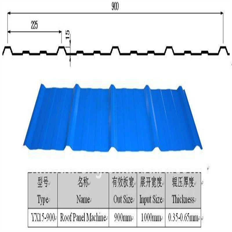 0.8mm 2 Years Warranty PPGI Roofing Sheet Roll Forming Machine